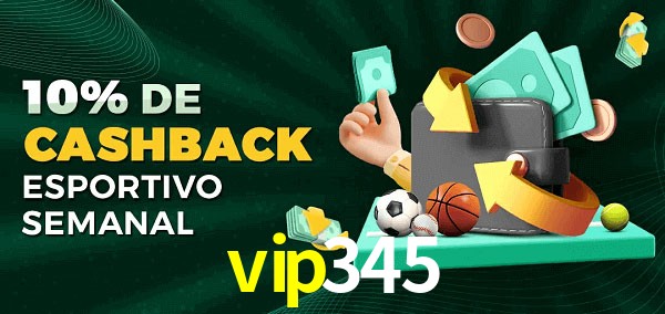 10% de bônus de cashback na vip345